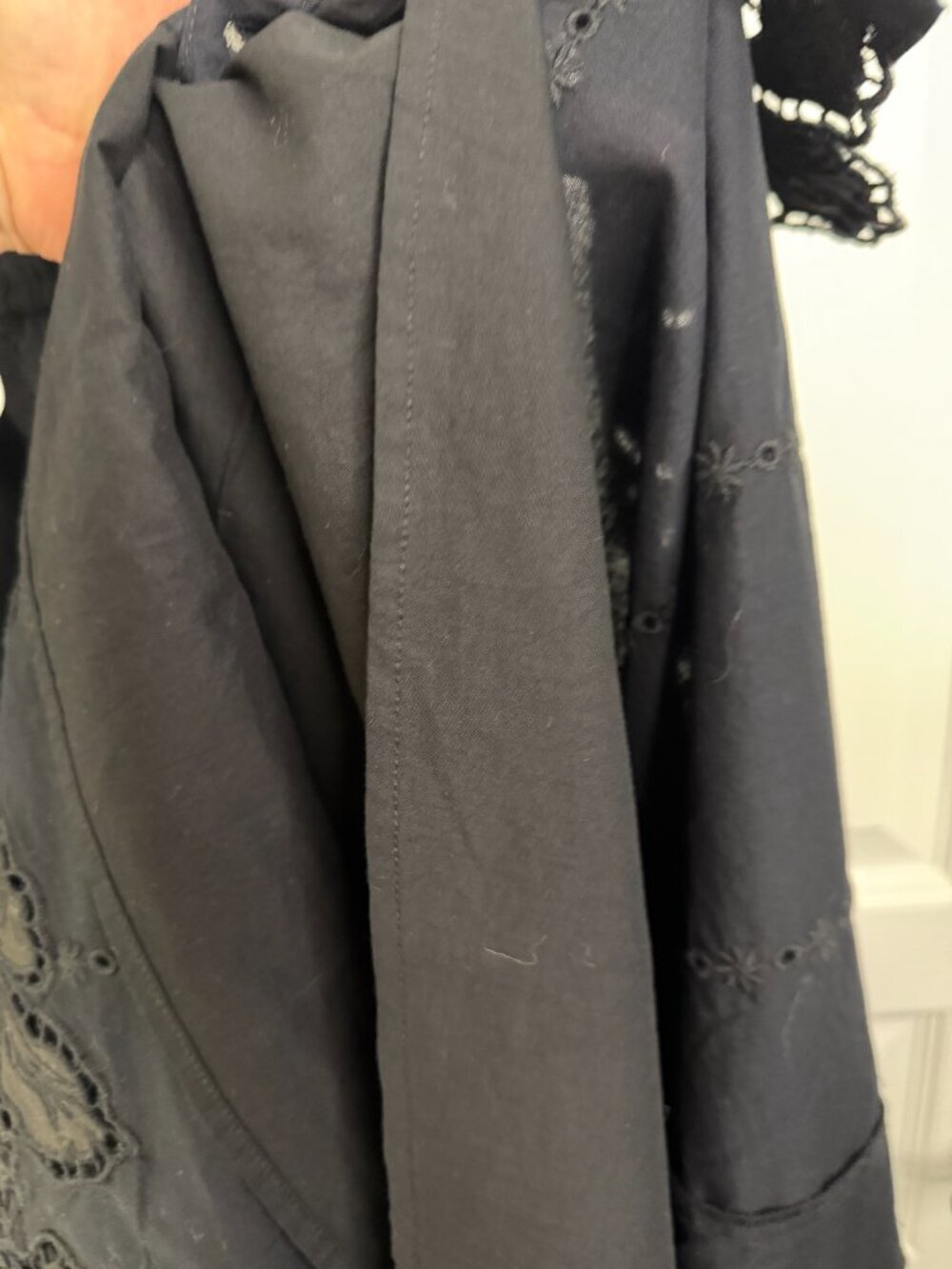 NWOT Rails Lorina Cotton Maxi Dress- Black- S- Eyelet- MSRP $288 - Picture 14 of 16